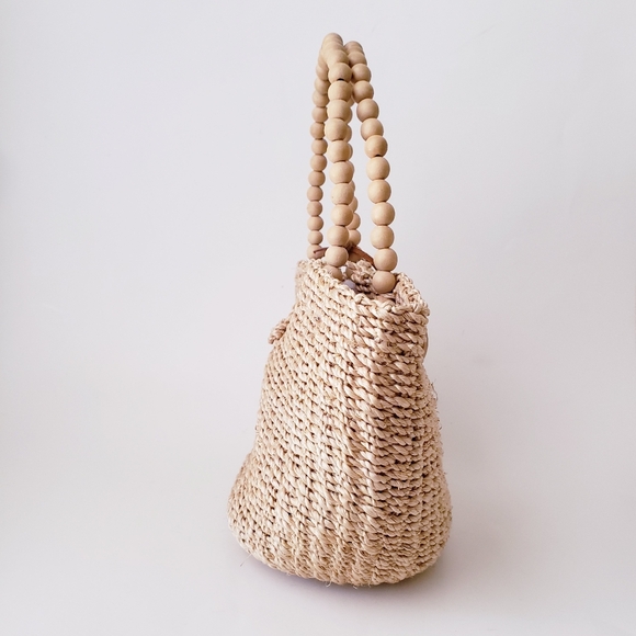 Vintage Nine West Mini Straw Bag - Picture 4 of 9